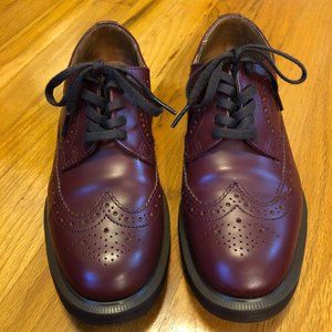Dr. Martens 3989 Oxblood Brogue Wingtip Oxfords 6